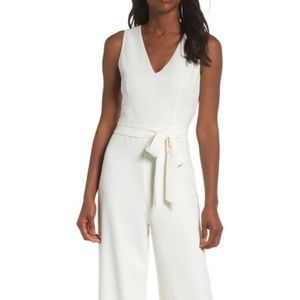 Vince Camuto Tie Front Wide Leg Jumpsuit